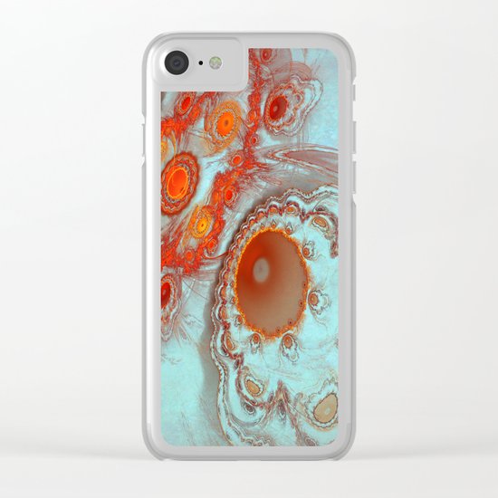 Alien worlds Clear iPhone Case