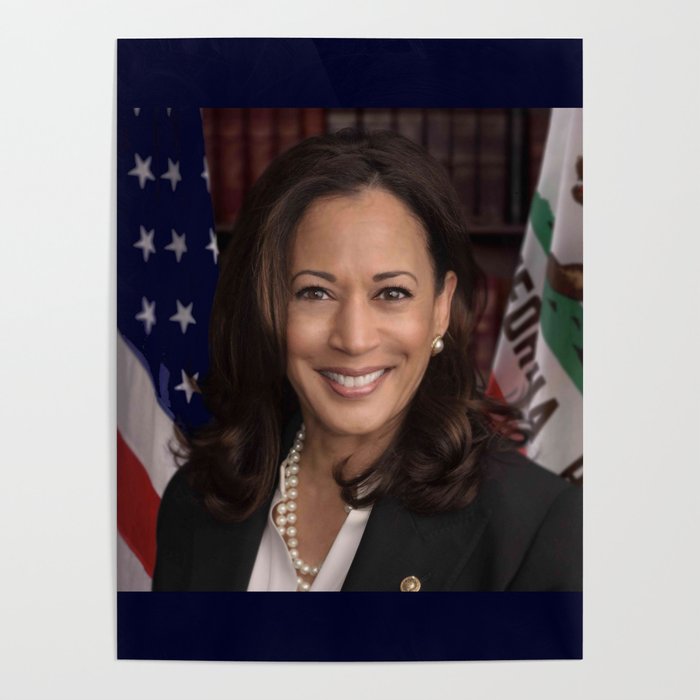 official portrait of Kamala Harris Poster