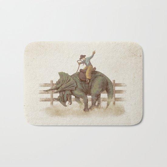 Dino Rodeo Bath Mat