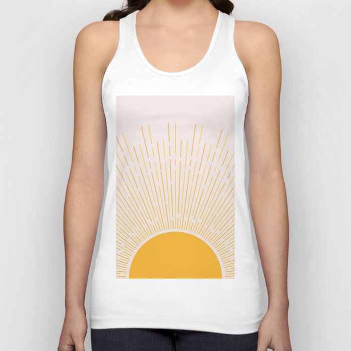 Sun Rise Art, Horizontal boho Sun Tank Top