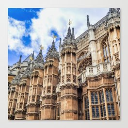 Great Britain Photography - Lady Chapel Under The Blue Cloudy Sky Canvas Print