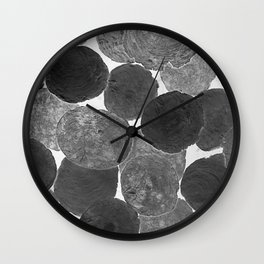 Abstract Gray Wall Clock