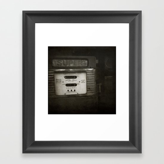 { super } Framed Art Print