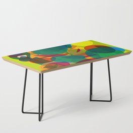 The Green Life Abstract Art Coffee Table