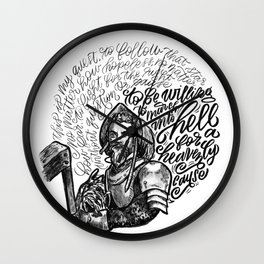 The Impossible Dream Wall Clock | Calligraphy, Musical, Broadwaymusical, Broadway, Manoflamancha, Lettering, Typography, Handlettering, Donquixote, Lyrics 