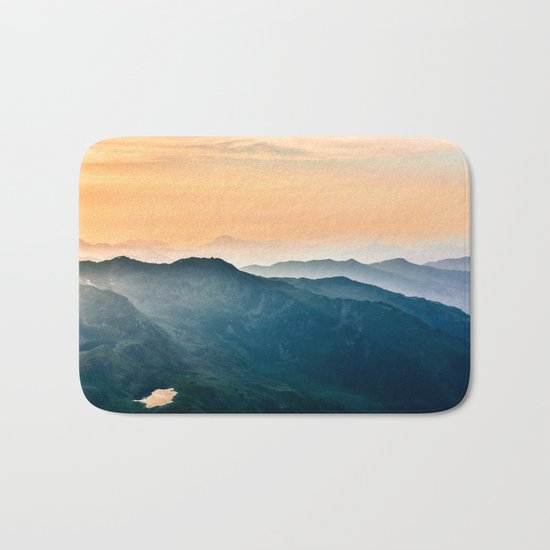 Early Morning Mountains Bath Mat