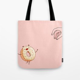 Eat Me! Happy Smiling Donut Tote Bag | Graphicdesign, Teatime, Cartoon, Dance, Smile, Doughnut, Afternoontea, Donut, Eatme, Yummy 