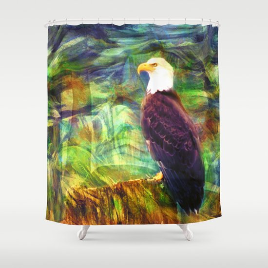 West Coast Eagle Shower Curtain