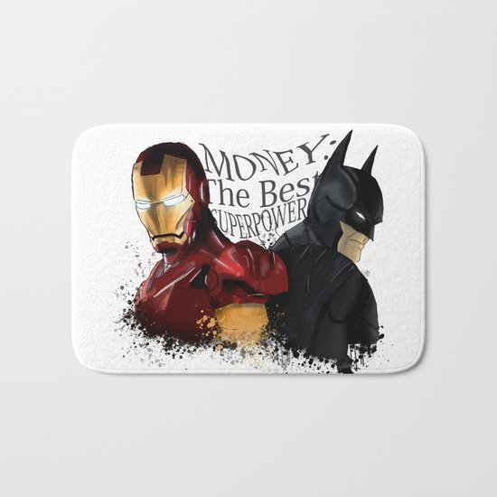Money: the best superpower Bath Mat