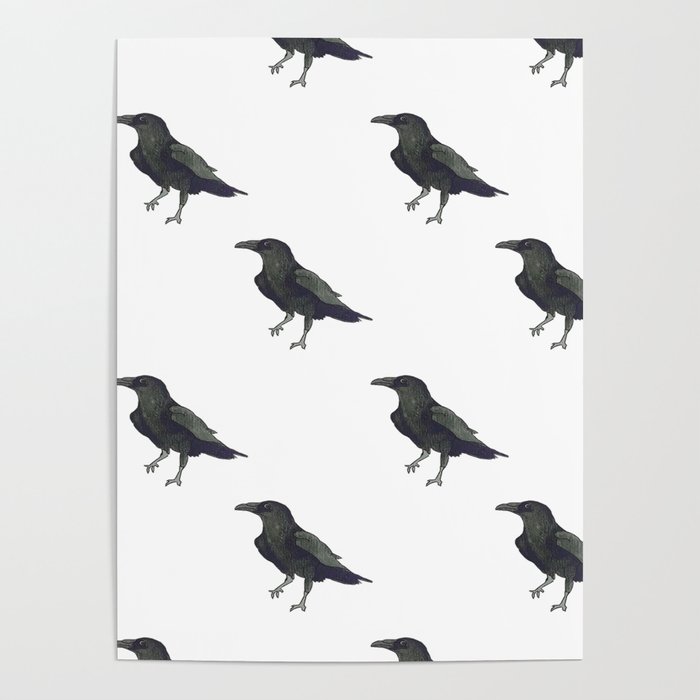 Raven Pattern Poster