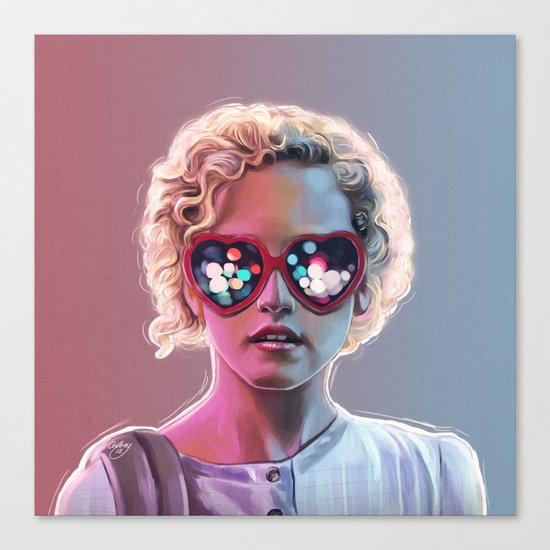 Electrick Girl Canvas Print