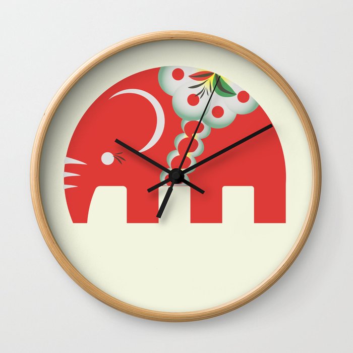 Swedish Elephant Wall Clock