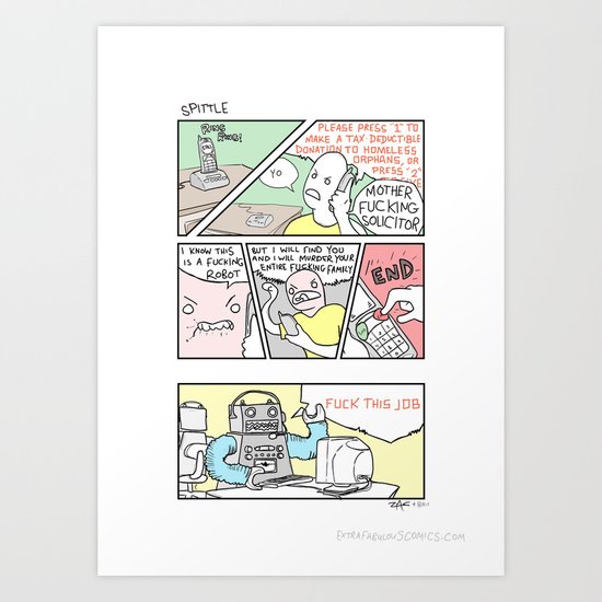 Spittle Art Print