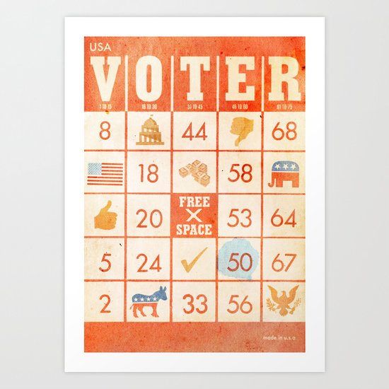 The Bingo Vote Art Print