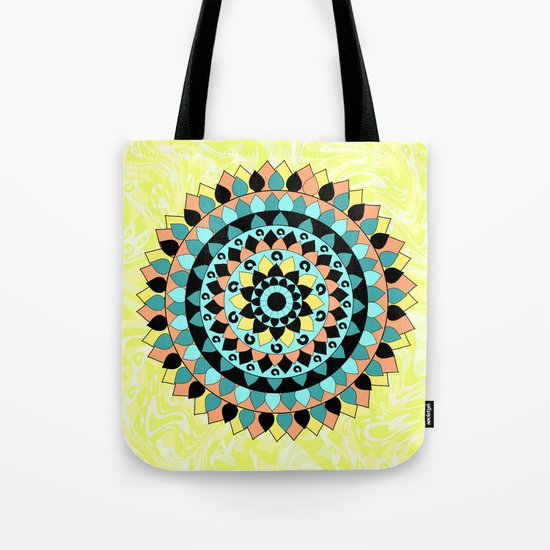 Floral mandala Tote Bag