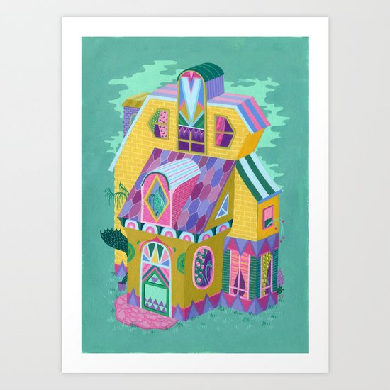 Yellow House Art Print