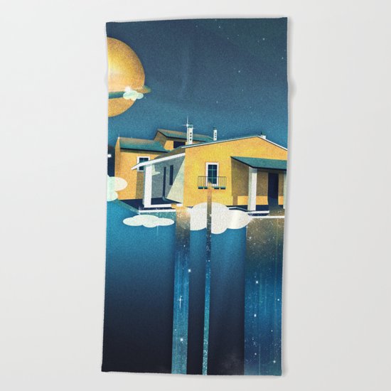 Castle in Heaven Beach Towel