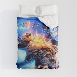Universe in Flames: SHADOW WARS Duvet Cover