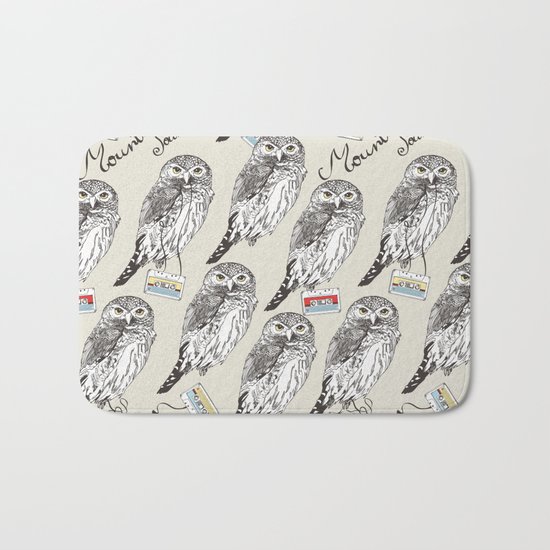 UP ALL NIGHT Bath Mat