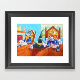 M is for Magic Cats Framed Art Print