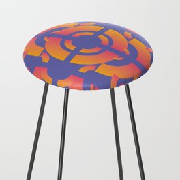 Sunset Rainbow Arches Counter Stool