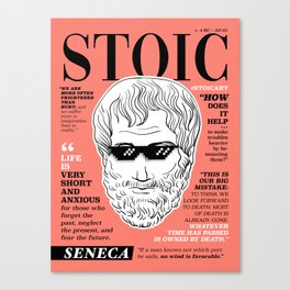 Stoic. Seneca Canvas Print