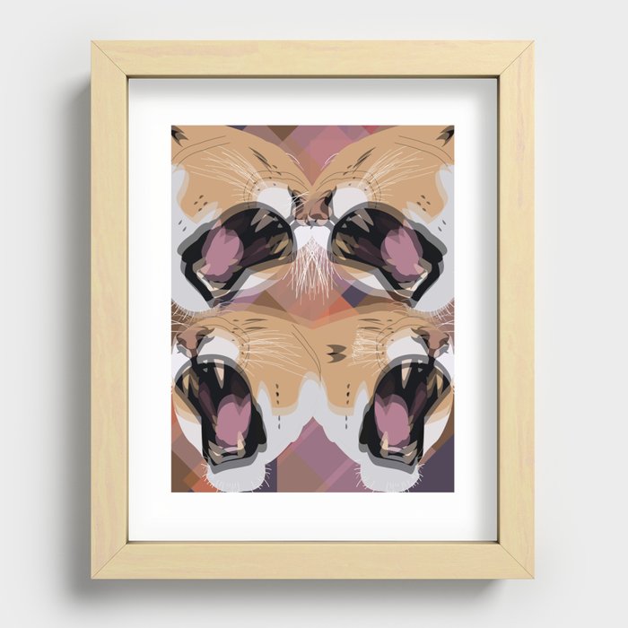 Young Simba Recessed Framed Print