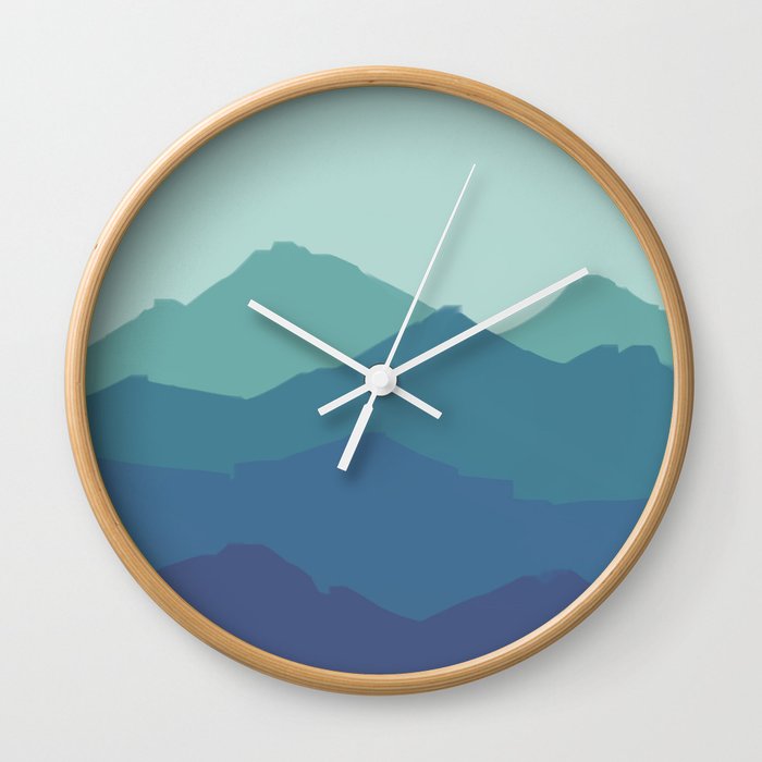Blue Mountains Wall Clock