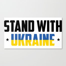 Stand With Ukraine Canvas Print