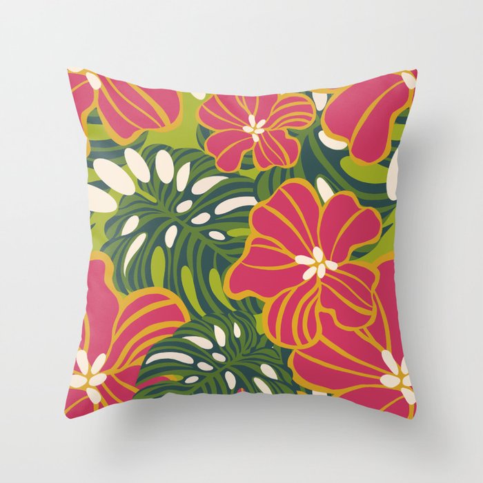 Bloom Lush  Throw Pillow