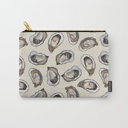 Oysters by the Dozen in Cream Carry-All Pouch