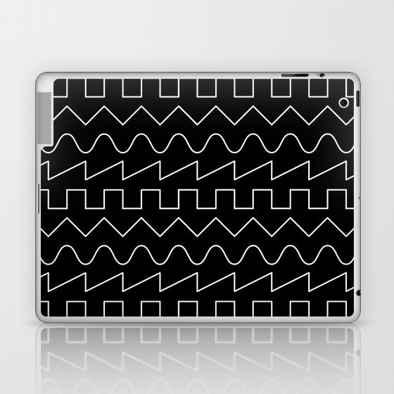 Waves // Black Laptop & iPad Skin