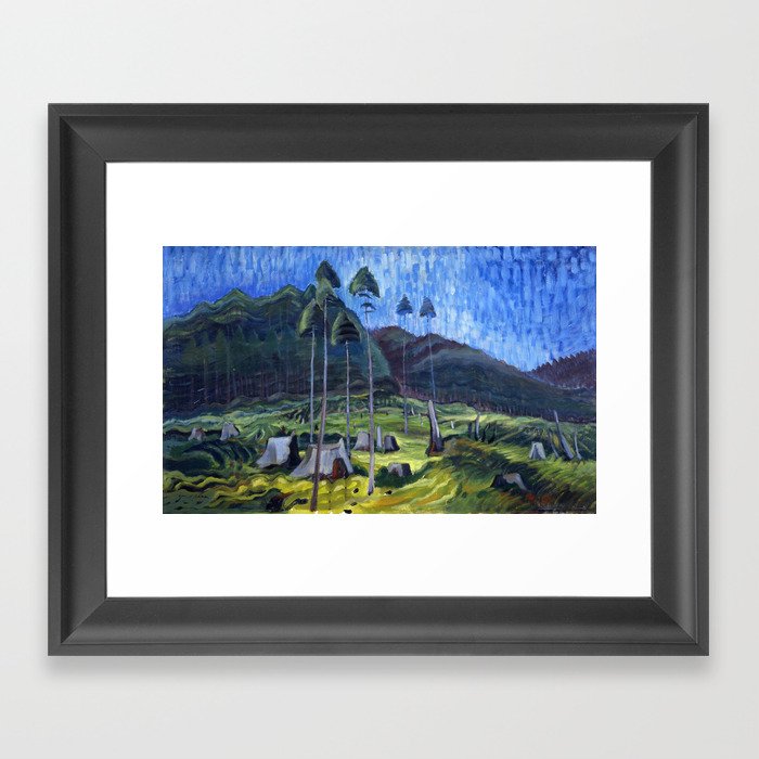 Emily Carr - Odds and Ends - Canada, Canadian Oil Painting - Group of Seven Framed Art Print