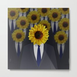 Sunflowers Metal Print | Graphicdesign, Asuit, Sunflowers, Cool, Man, Flowers 