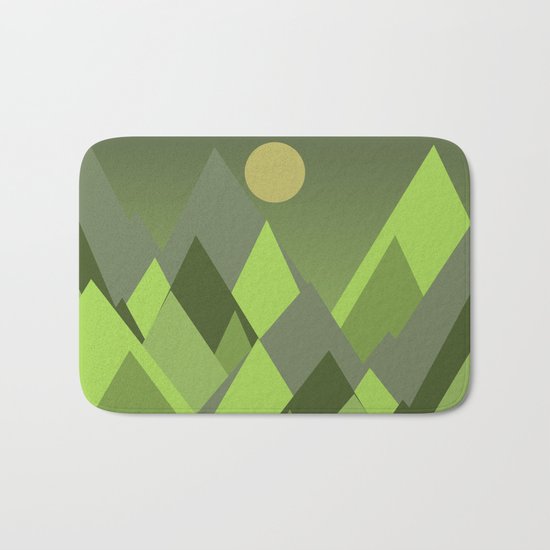 Landscape NC 07 Greenery Bath Mat