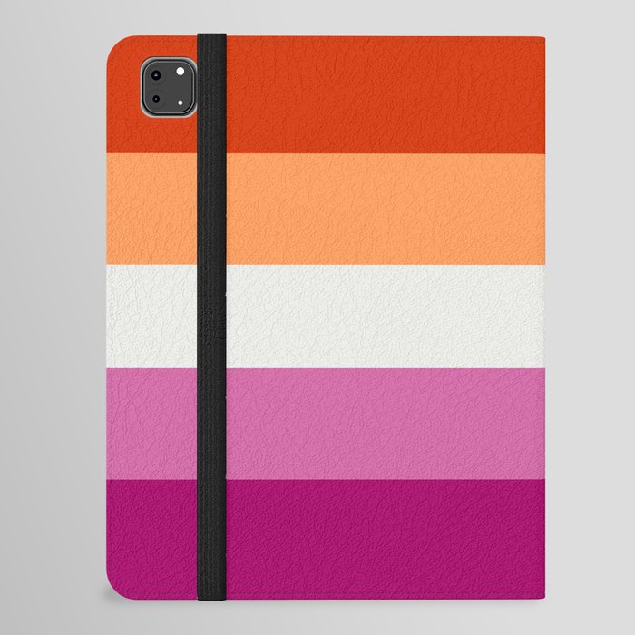 Lesbian pride flag (orange) iPad Folio Case