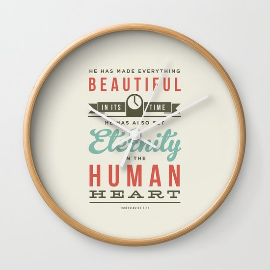 He has made everything beautiful Wall Clock