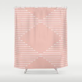 Geo (Blush) Shower Curtain
