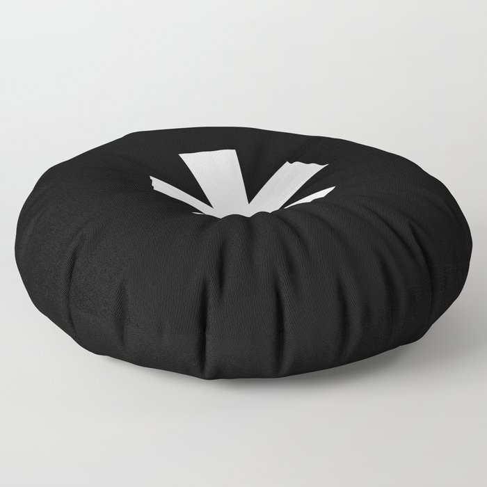 Asterisk (White & Black) Floor Pillow