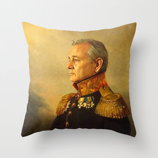 Bill Murray - replaceface Throw Pillow