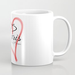 Paris Mon Amour in a red heart - Vector Mug