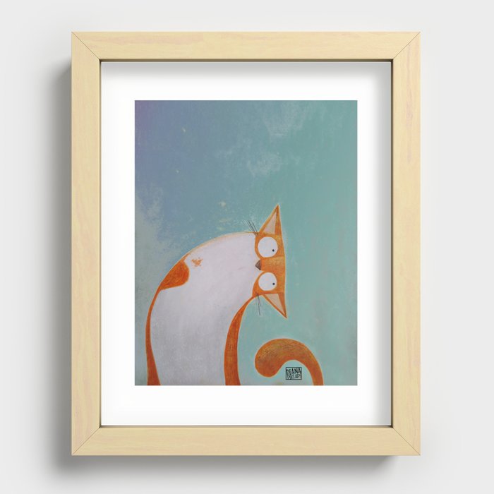 Meow? Recessed Framed Print