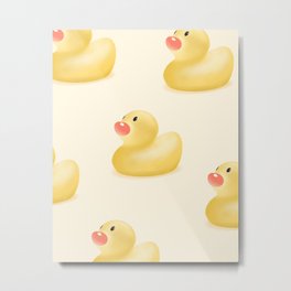 Yellow Rubber Ducks Metal Print