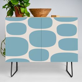 Modernist Spots 249 Blue and Linen White Credenza