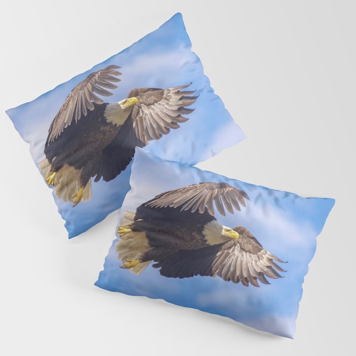 American Bald Eagle In Flight  Pillow Sham