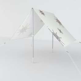 Atomic Age Starburst Planets Off-White Taupe Sun Shade