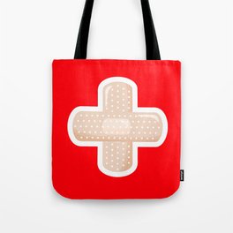 First Aid Plaster Tote Bag