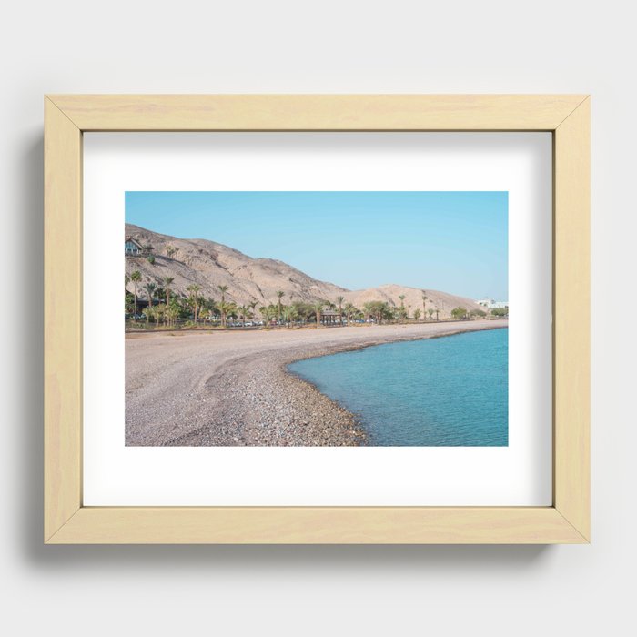 Eilat Beach Recessed Framed Print