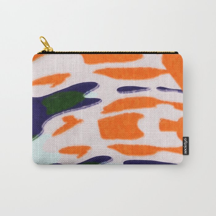 Orange Shapes Carry-All Pouch