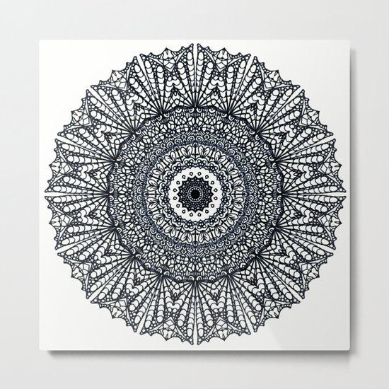 Mandala Mehndi Style G378 Metal Print